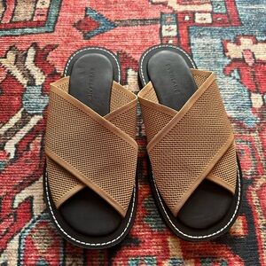 Everlane Tan Mesh Sandals